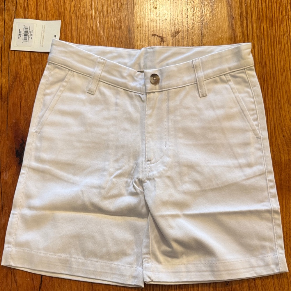Boys 8 TBBC White Shorts